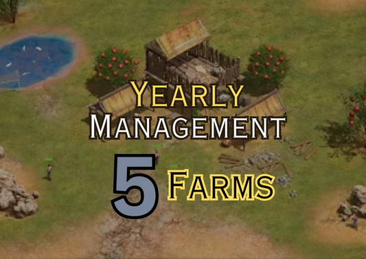 Yearly Management for 5 farms